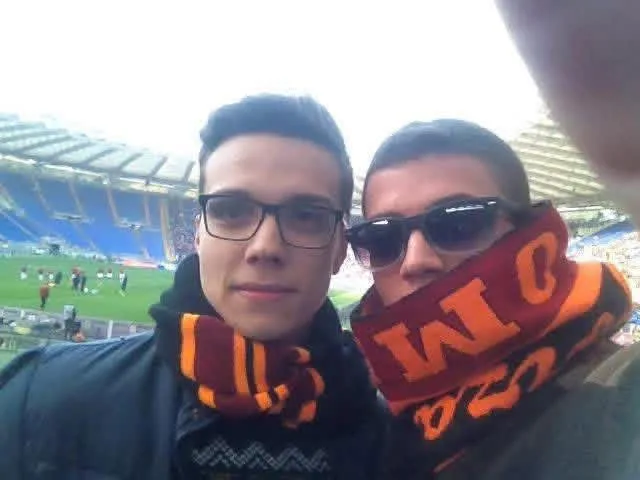 Simone Iaia e Francesco Lucà allo Stadio Olimpico — Roma Catania 22 dicembre 2013
