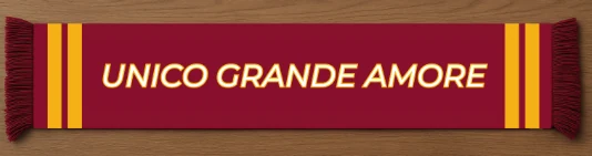 Sciarpa Roma Club Brindisi, retro Unico Grande Amore